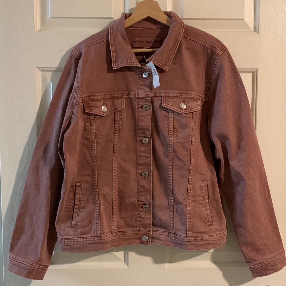 Maurices Pink Denim Jacket XL